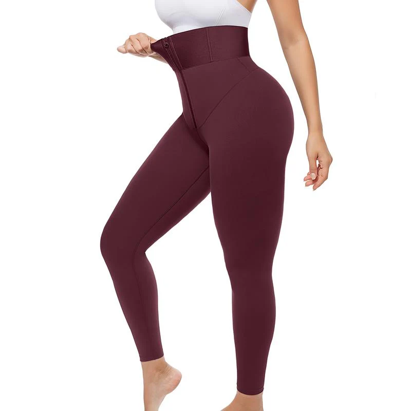 AirSlim ElasticFuse High-Waist Shaping Leggings – Tummy Control, Comfy Support, Black - Image 11