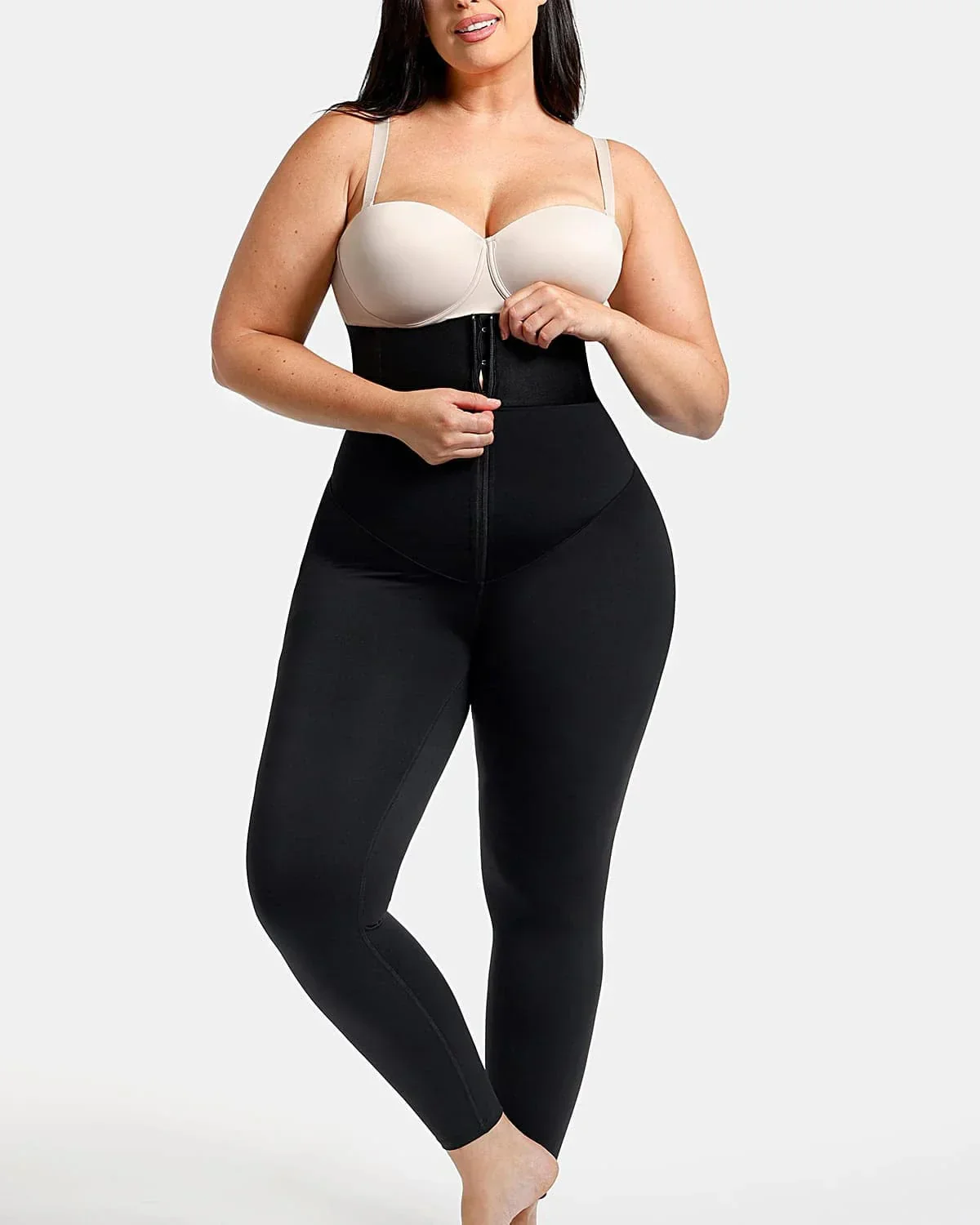 AirSlim ElasticFuse High-Waist Shaping Leggings – Tummy Control, Comfy Support, Black - Image 6