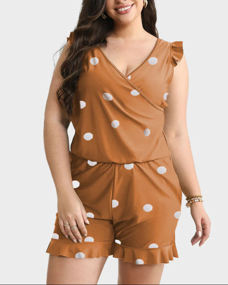 Built-in Bra Swim Romper - Image 21