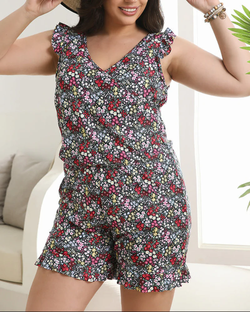 Built-in Bra Swim Romper - Image 33