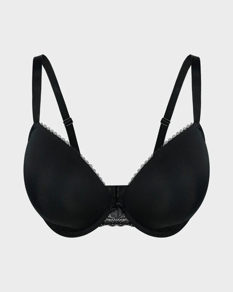 Comfort Lace Trim Push-Up Bra - Image 4
