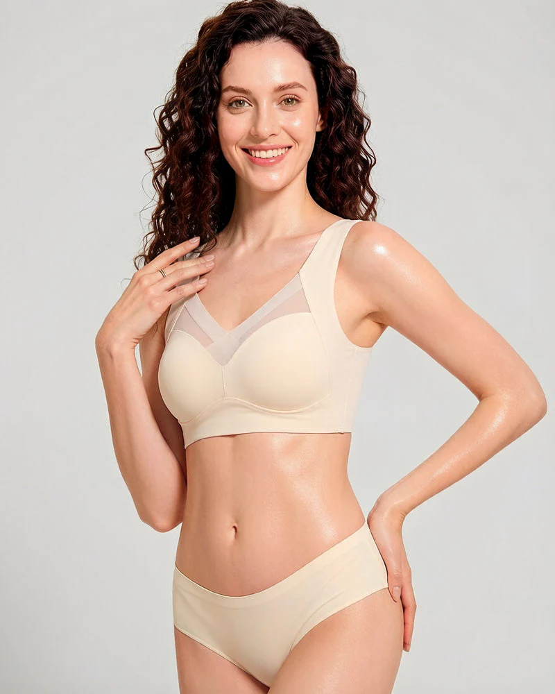 Comfortable Smoothing Mesh Bra - Image 11