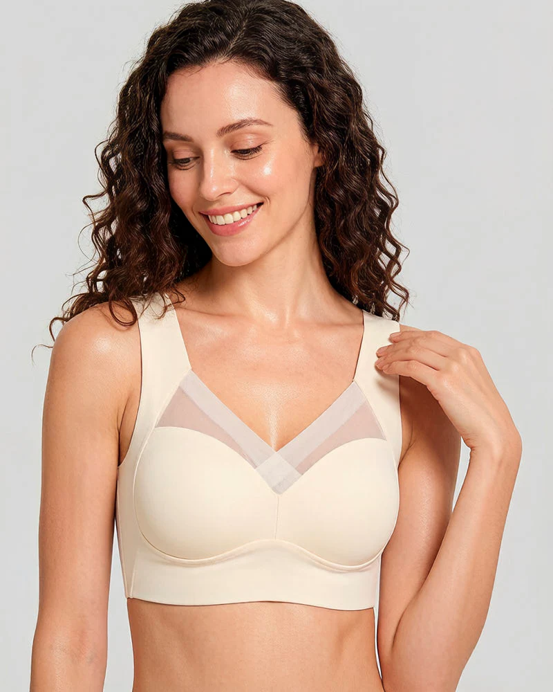 Comfortable Smoothing Mesh Bra - Image 13