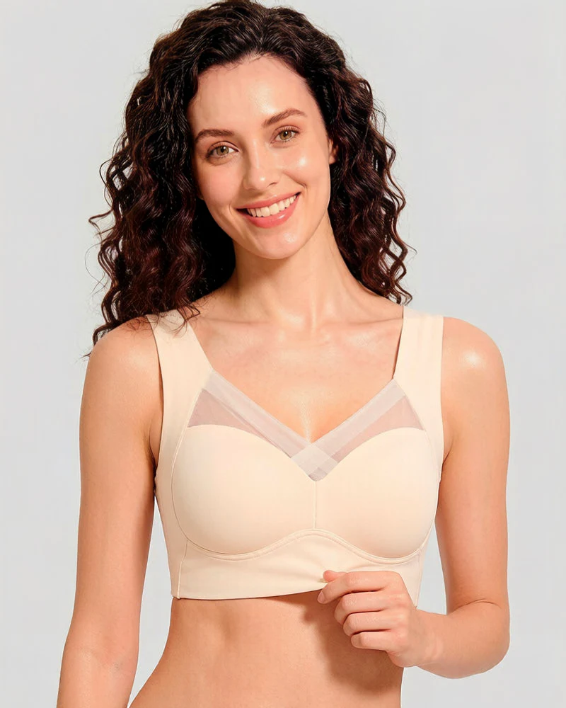 Comfortable Smoothing Mesh Bra - Image 14