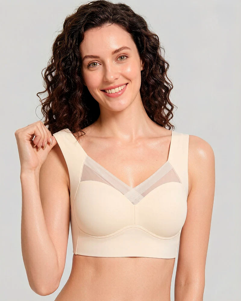Comfortable Smoothing Mesh Bra - Image 15