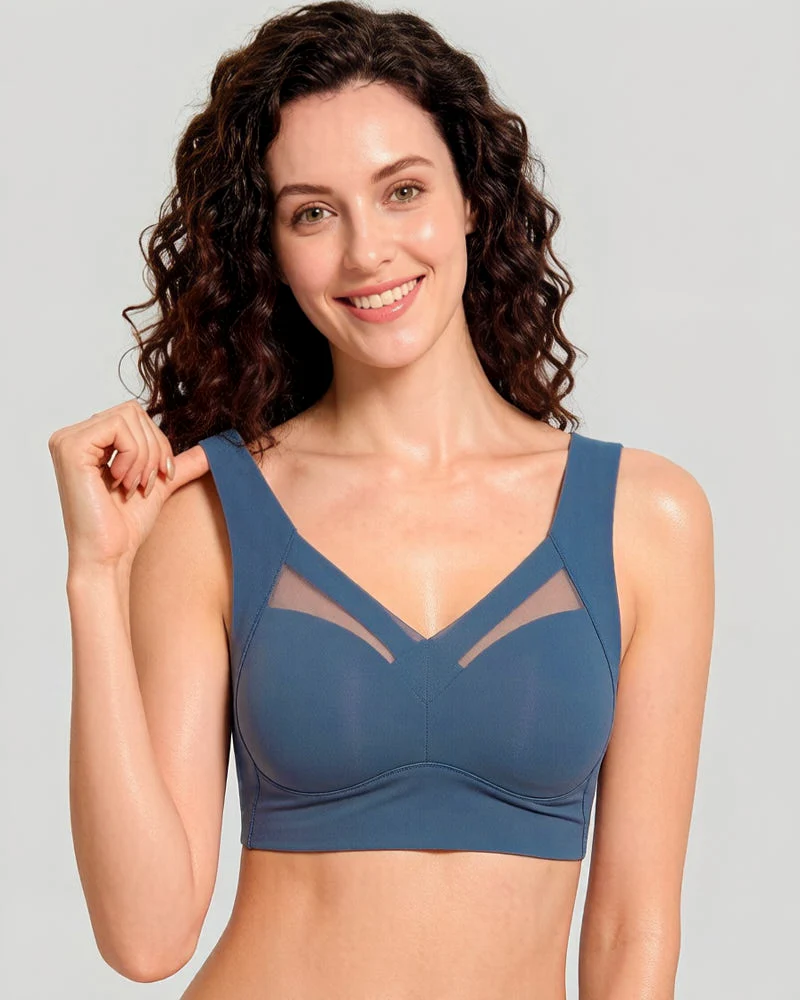 Comfortable Smoothing Mesh Bra - Image 20