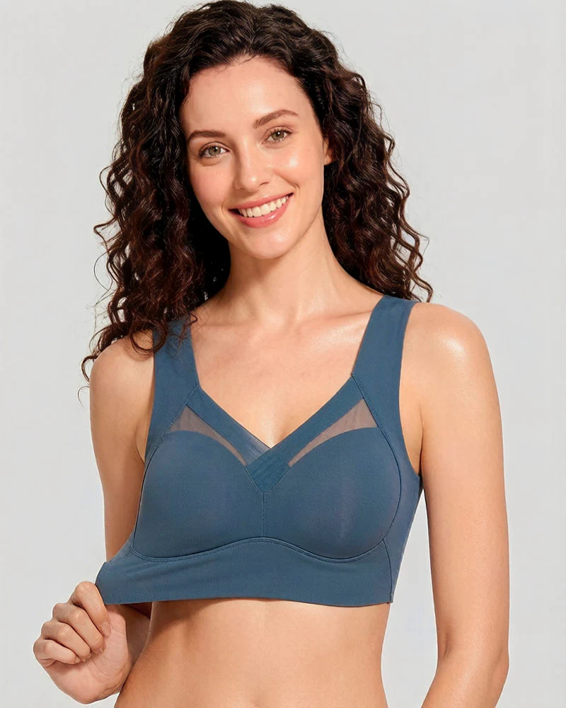 Comfortable Smoothing Mesh Bra - Image 21