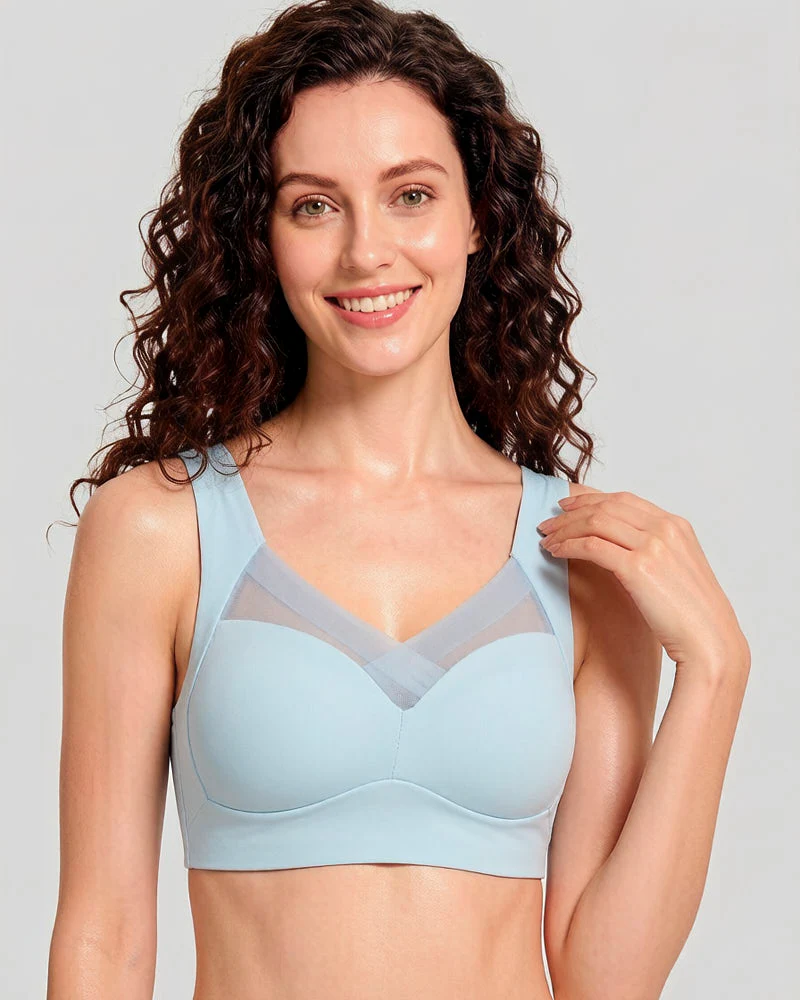 Comfortable Smoothing Mesh Bra - Image 22