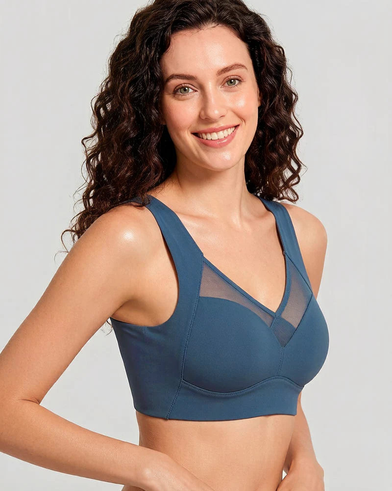 Comfortable Smoothing Mesh Bra - Image 23
