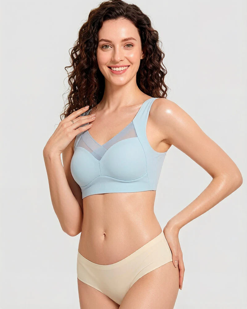 Comfortable Smoothing Mesh Bra - Image 24