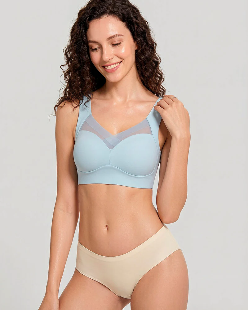 Comfortable Smoothing Mesh Bra - Image 25