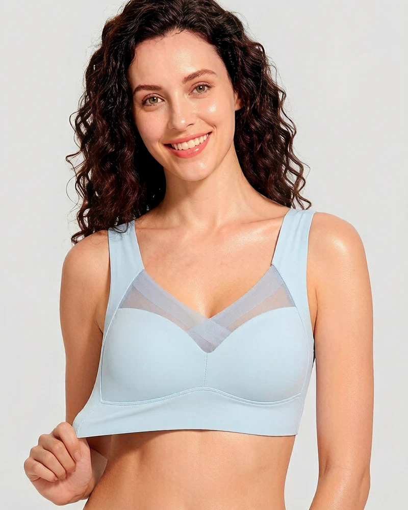 Comfortable Smoothing Mesh Bra - Image 27