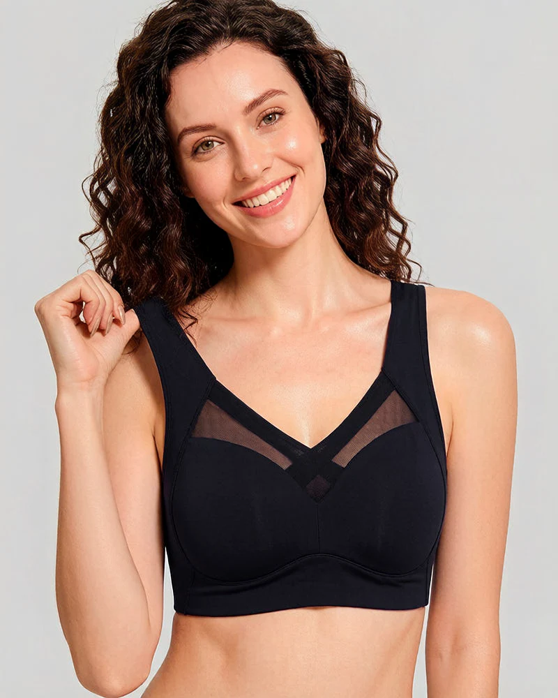 Comfortable Smoothing Mesh Bra - Image 3