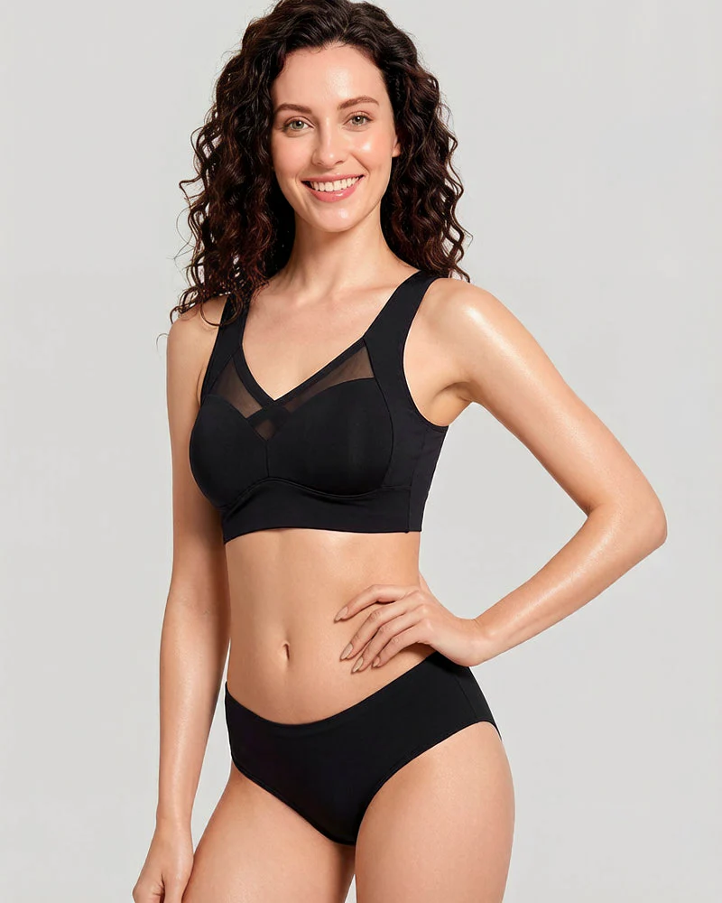Comfortable Smoothing Mesh Bra - Image 5
