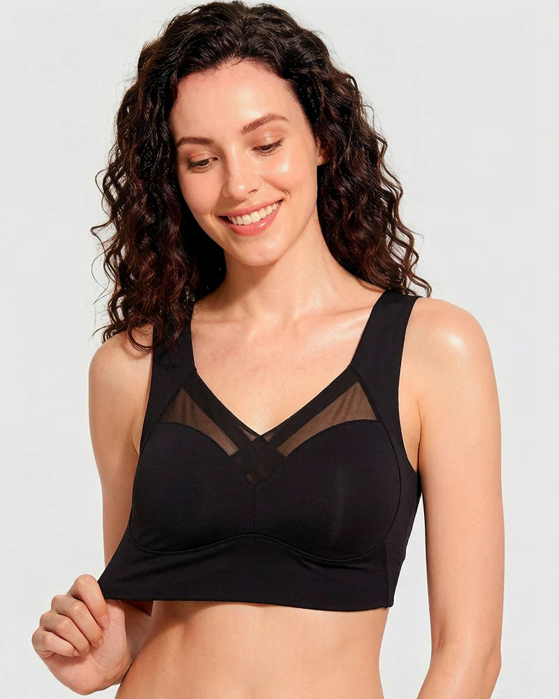 Comfortable Smoothing Mesh Bra - Image 9