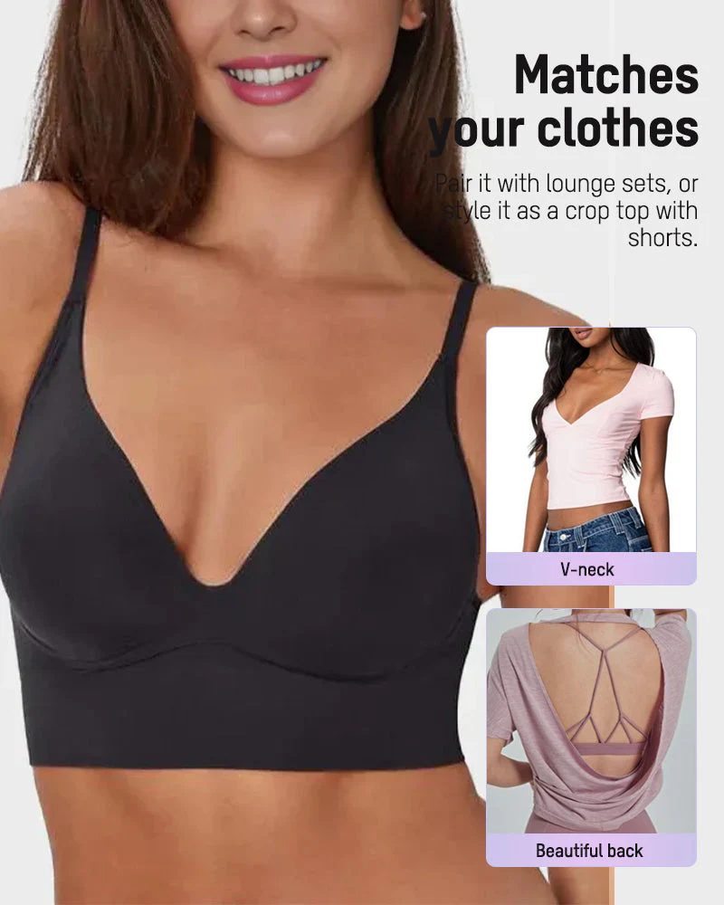 Deep V Wireless Lift Bralette - Image 12
