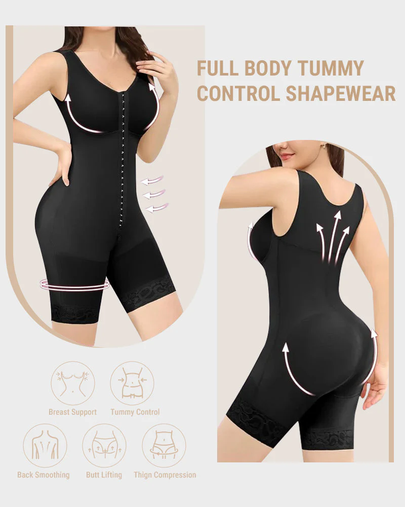 Double Compression Tummy Control Shapewear With Bra - Image 7