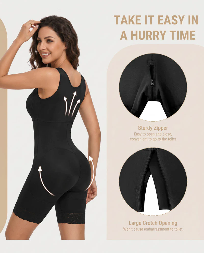 Double Compression Tummy Control Shapewear With Bra - Image 9