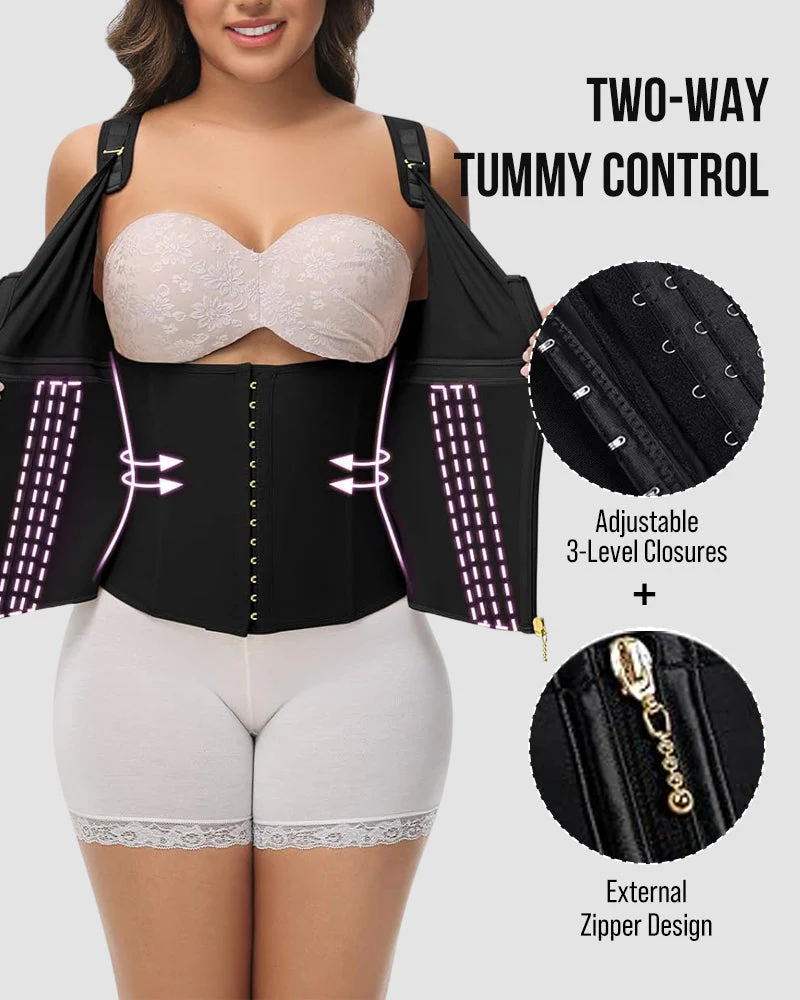 Double Layer Tummy Control Shaper with Bra - Image 10