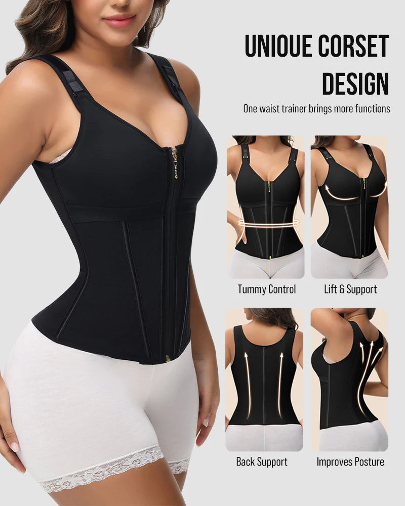 Double Layer Tummy Control Shaper with Bra - Image 11