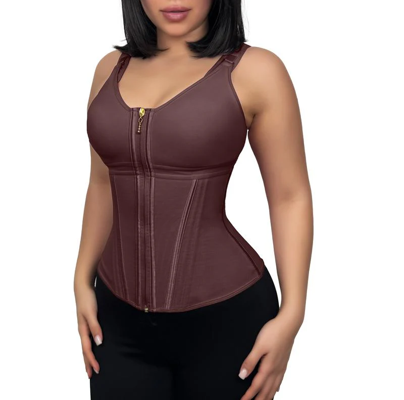 Double Layer Tummy Control Shaper with Bra - Image 13