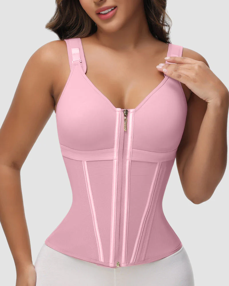 Double Layer Tummy Control Shaper with Bra - Image 14