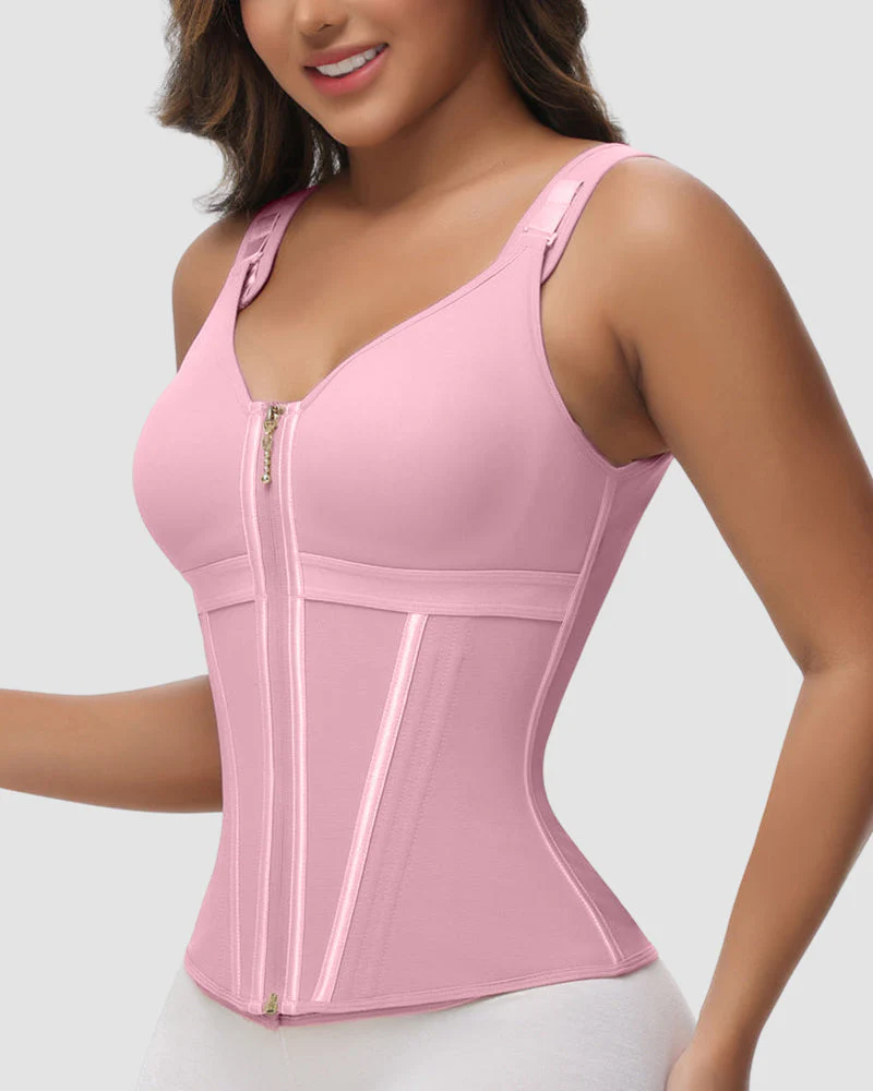 Double Layer Tummy Control Shaper with Bra - Image 15