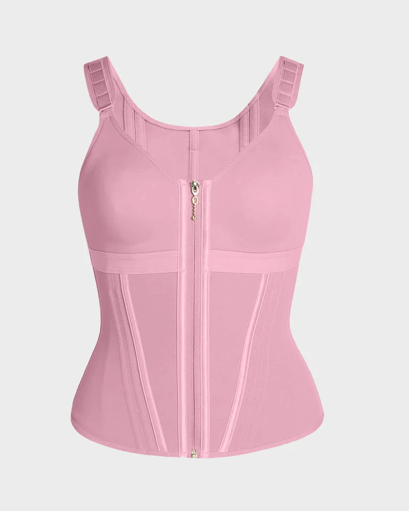 Double Layer Tummy Control Shaper with Bra - Image 17