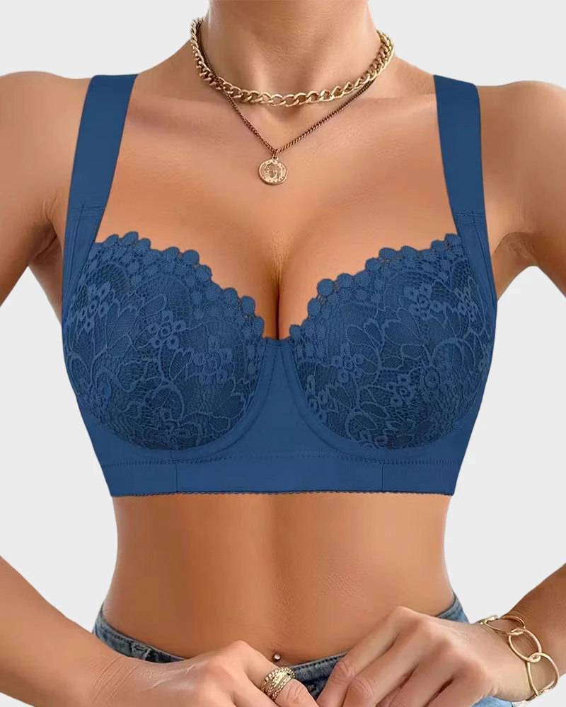 Elegant Lace Push Up Underwire Bra - Image 11