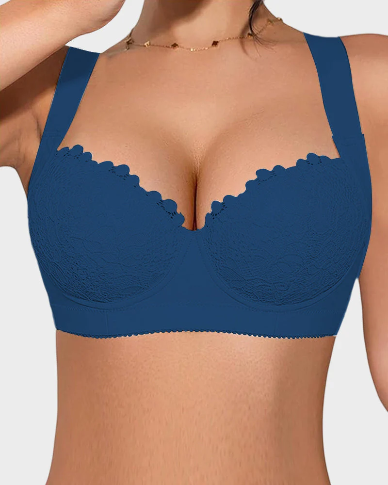 Elegant Lace Push Up Underwire Bra - Image 12