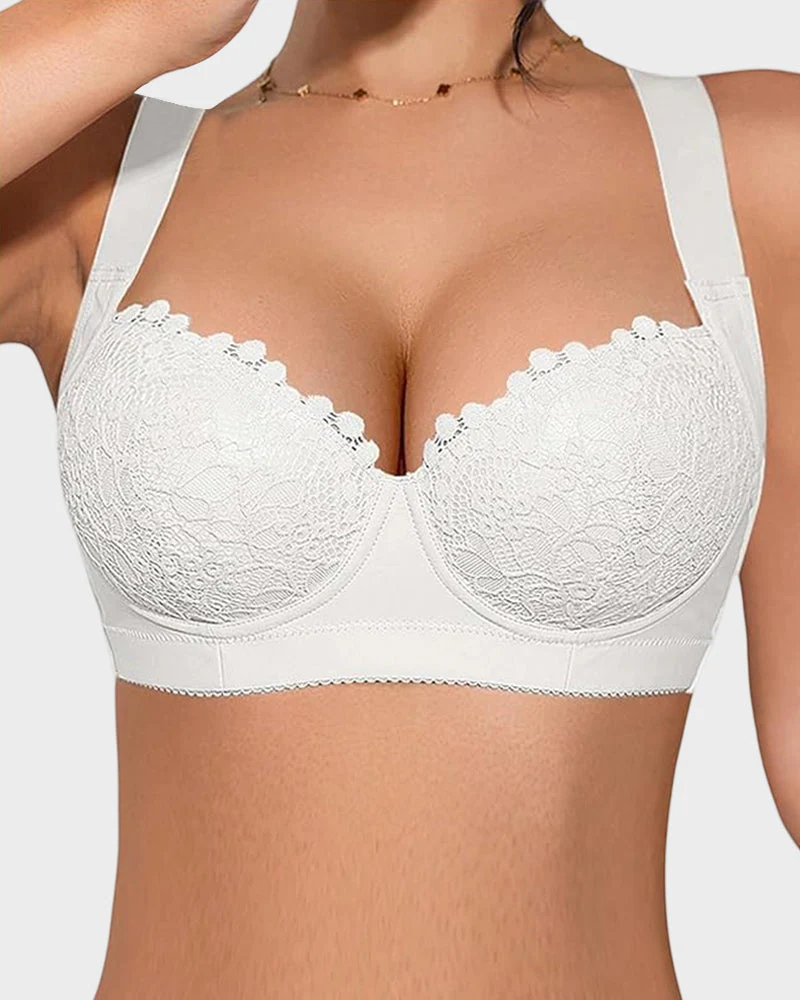 Elegant Lace Push Up Underwire Bra - Image 5