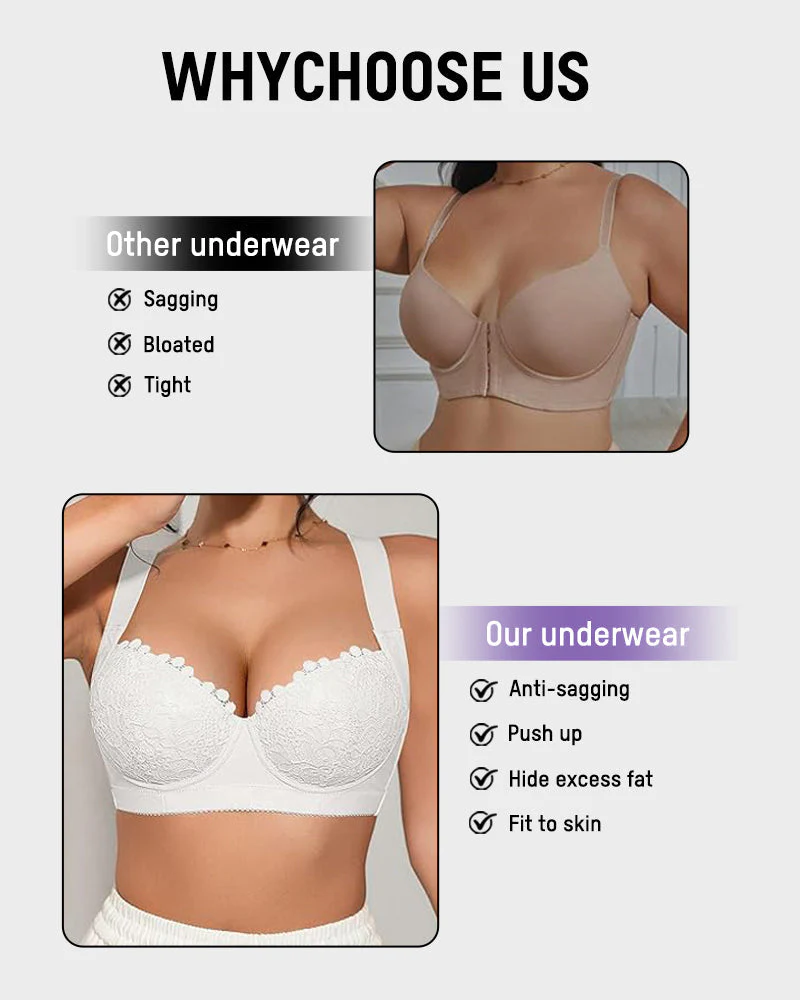 Elegant Lace Push Up Underwire Bra - Image 8