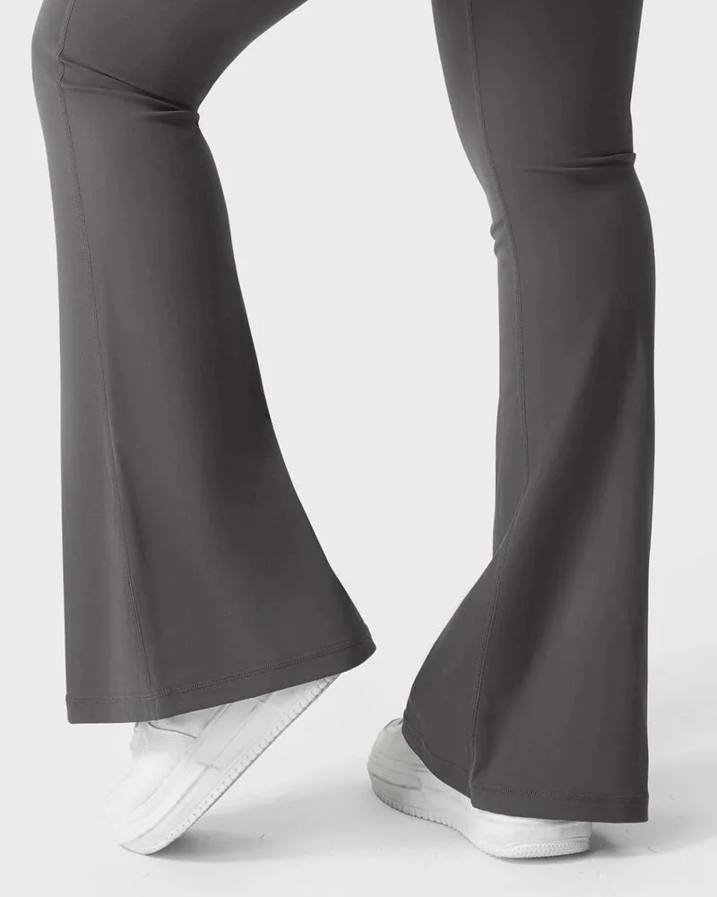 Flared Butt Lifting Leggings with Pockets - Image 4