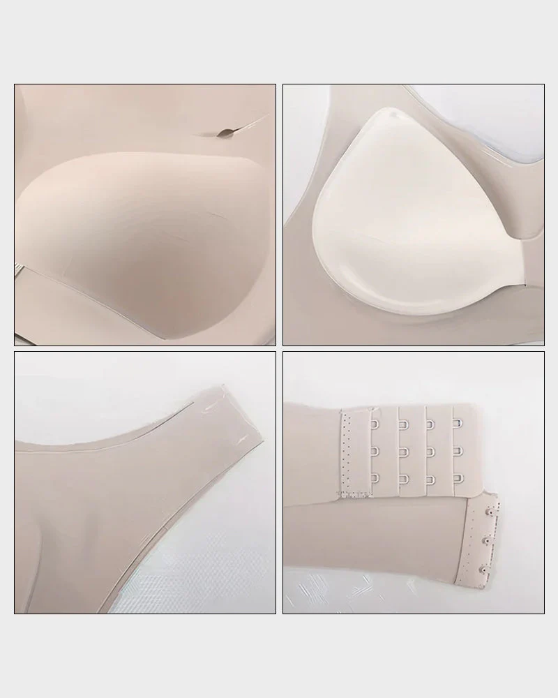 Cross Back Front Closure Wireless Posture Support Bra - Image 8