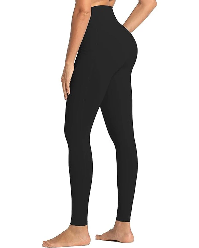 High Waisted Butt Lifting Tummy Control Side Pocket Shaping Leggings - Image 3