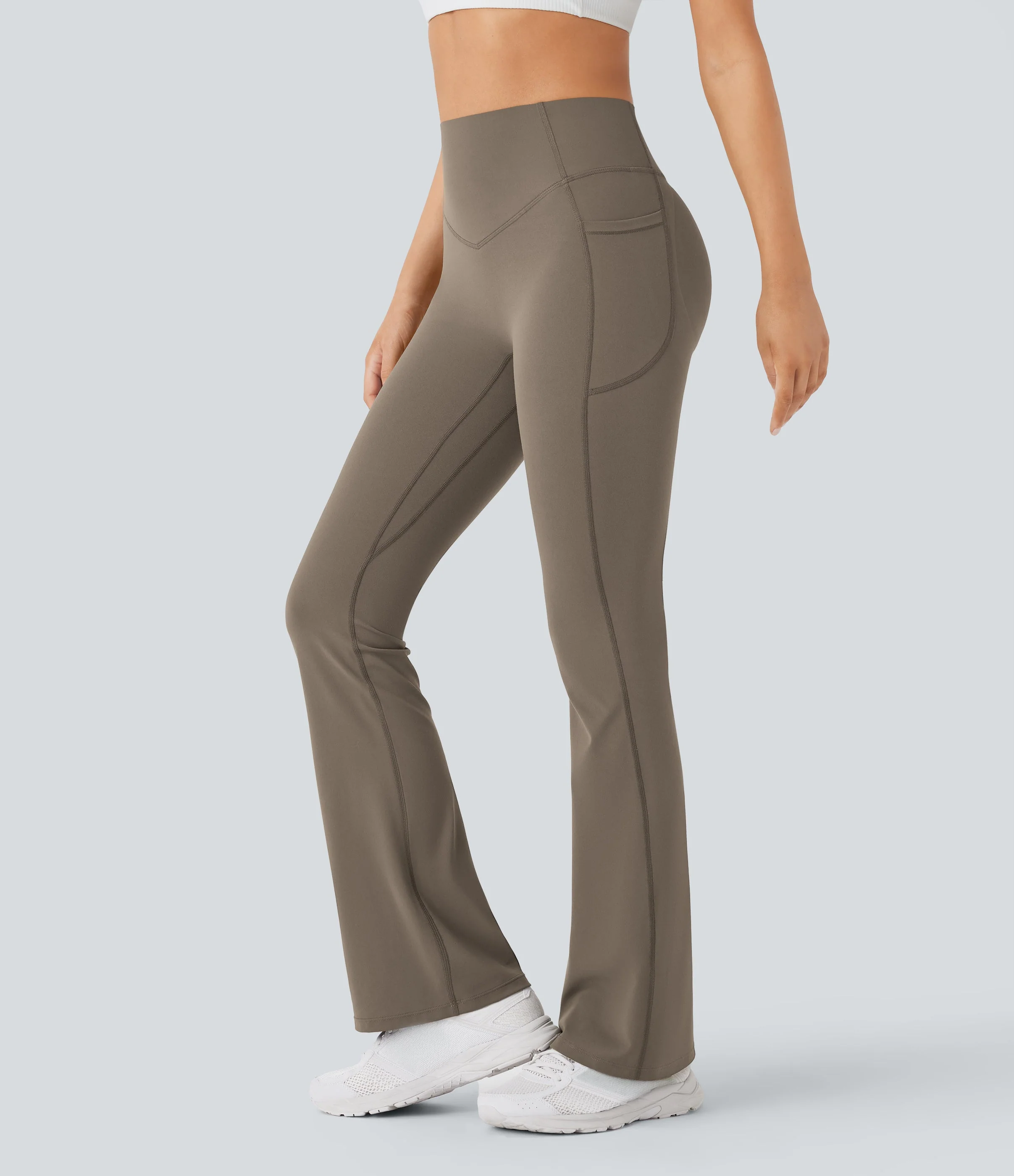 Slimming High-Waist Yoga Leggings with Pockets - Image 3