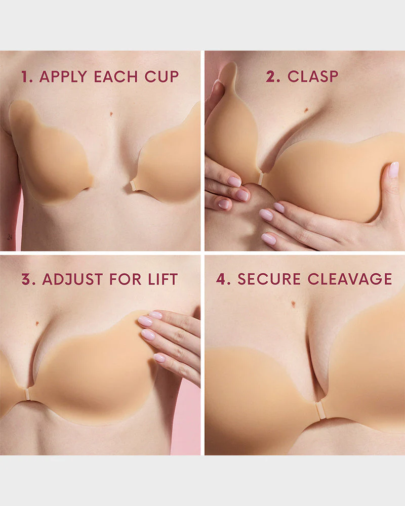 Invisible Lift Sticky Cleavage Bra (2 Pairs) - Image 7