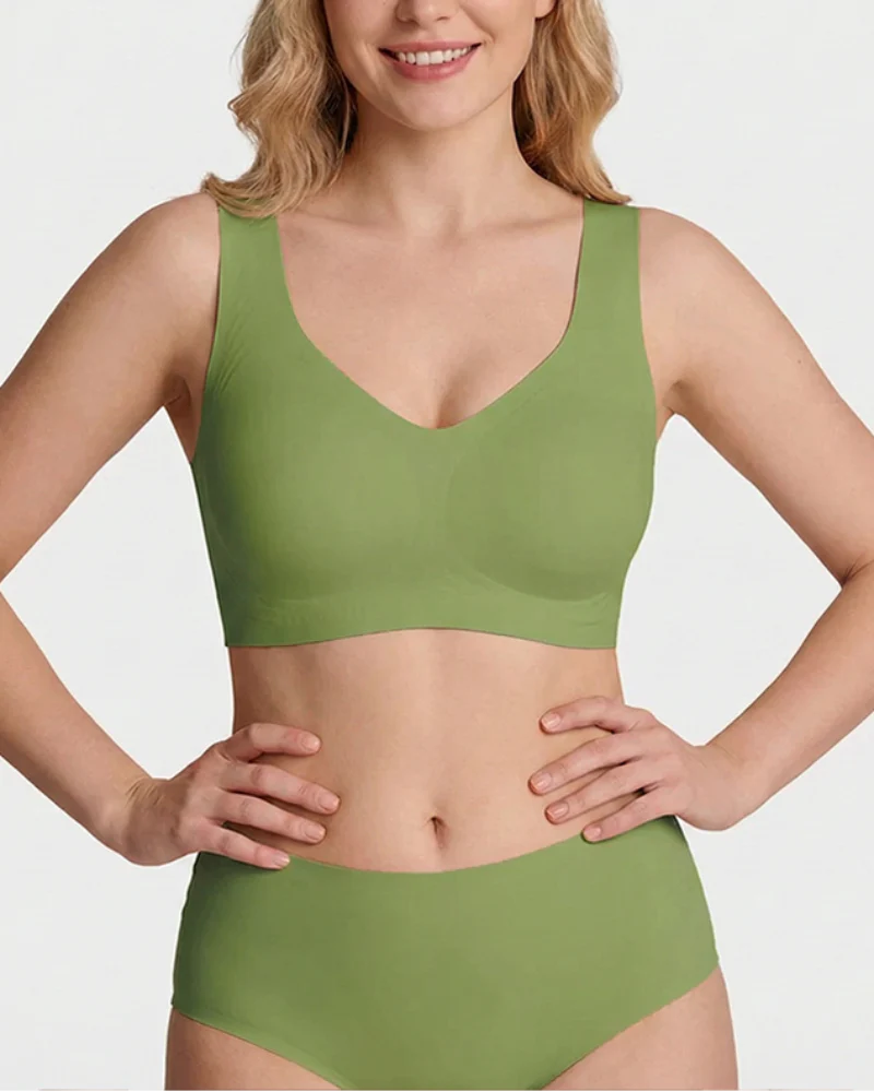 Lifting Wire-Free Antibacterial Jelly Bra - Image 34