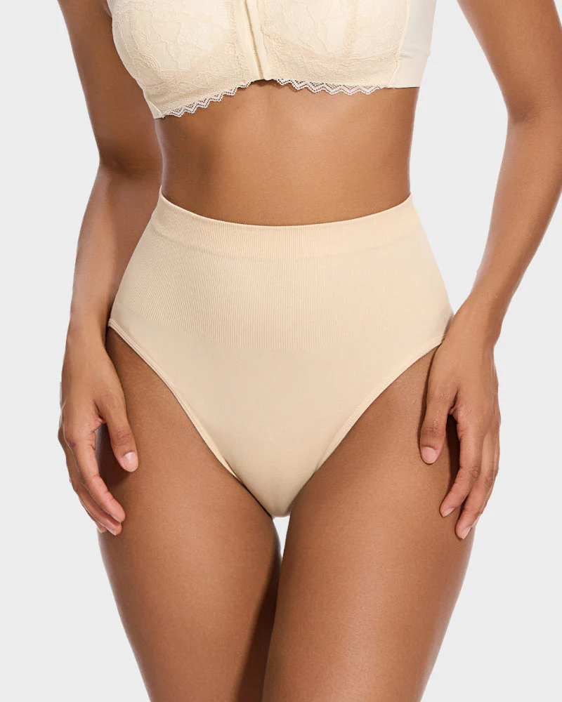 Mid-Waist Tummy Control Brief Panty (2 Pack) - Image 9