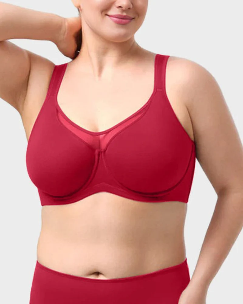 Plus Size Cooling Full Coverage Minimizer Bra - Image 12