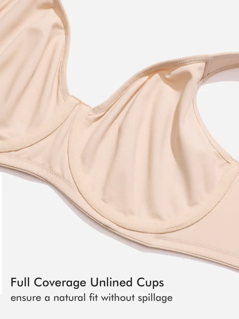 Plus Size Minimizer Bra – Full Coverage, Seamless, Cool Comfort Daily Fit - Image 9