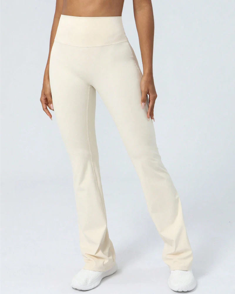 High Waist Butt-lifting Flare Leggings For Women - Image 10