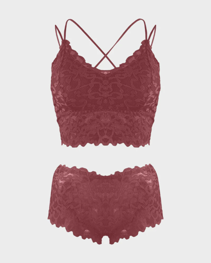 Romantic Lace Bralette & Panty Bundle - Image 22