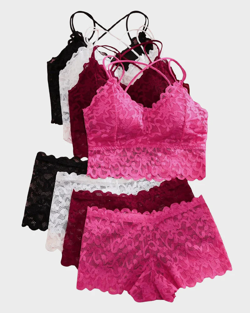 Romantic Lace Bralette & Panty Bundle - Image 4