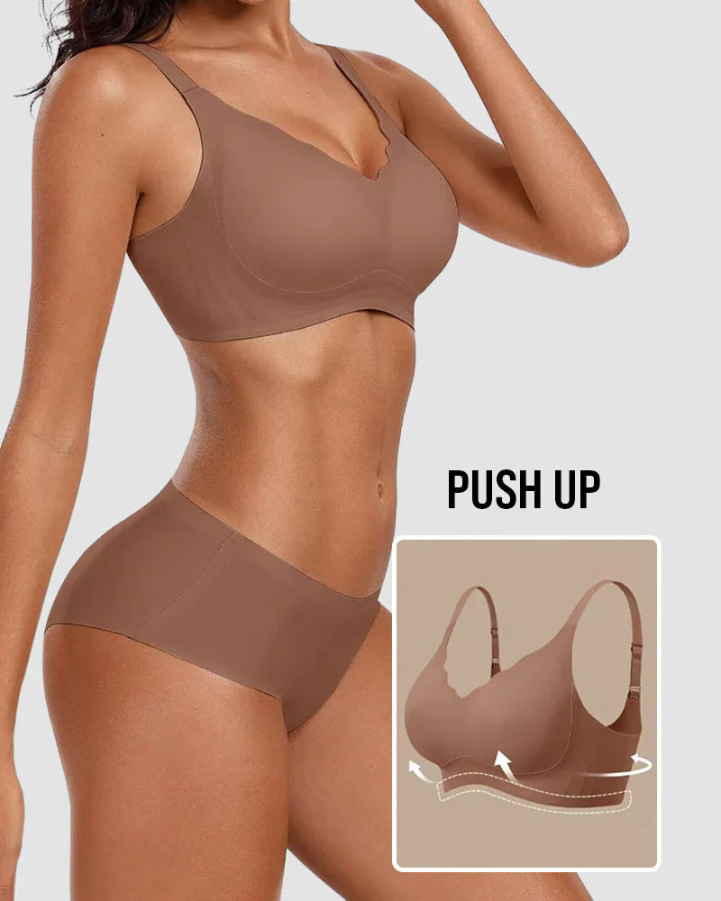 Seamless Comfort Smoothing Push Up Bra - Image 3