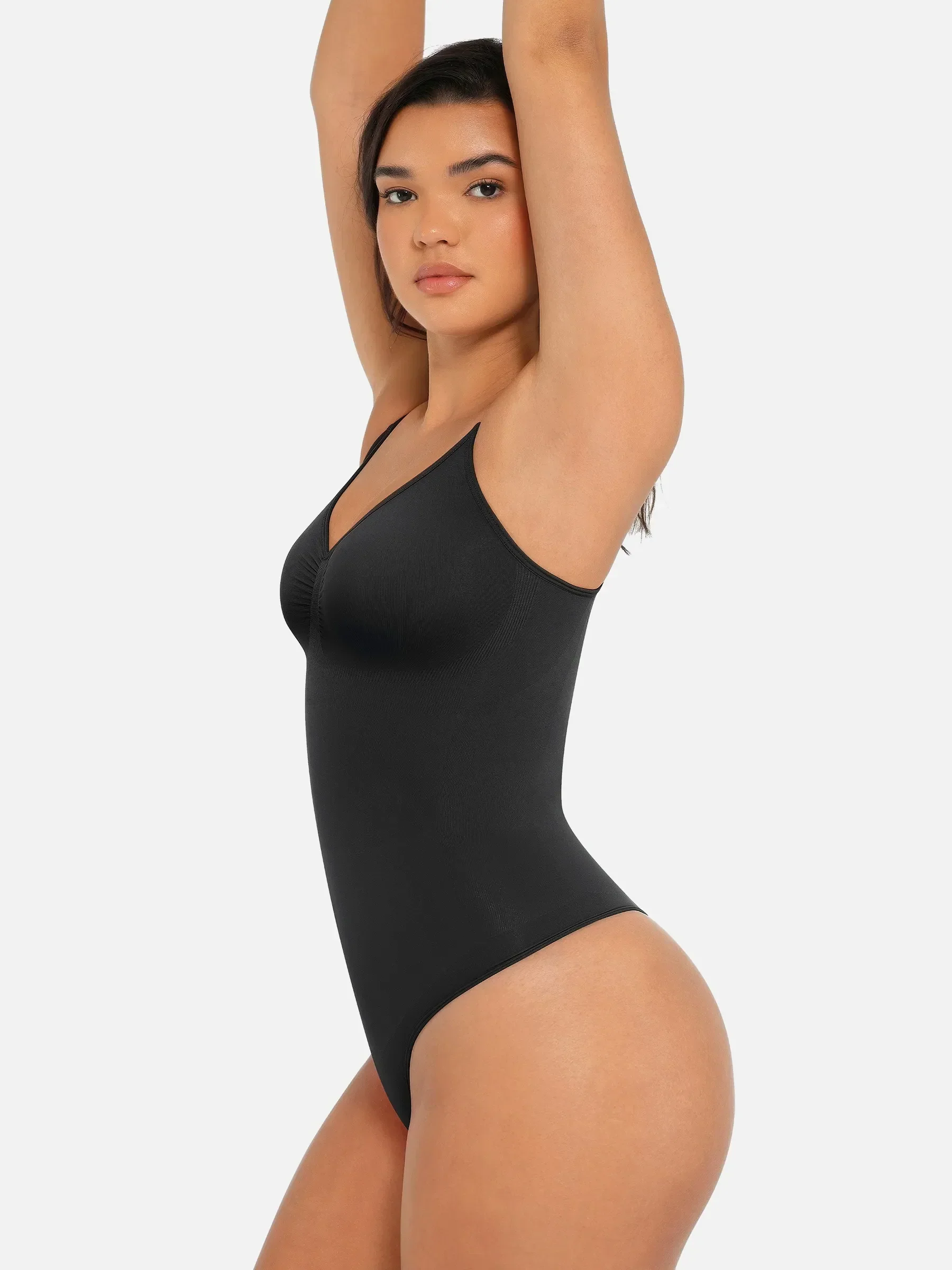 Seamless Covered Bust Jumpsuit Thong Bodysuit Fit - Image 5