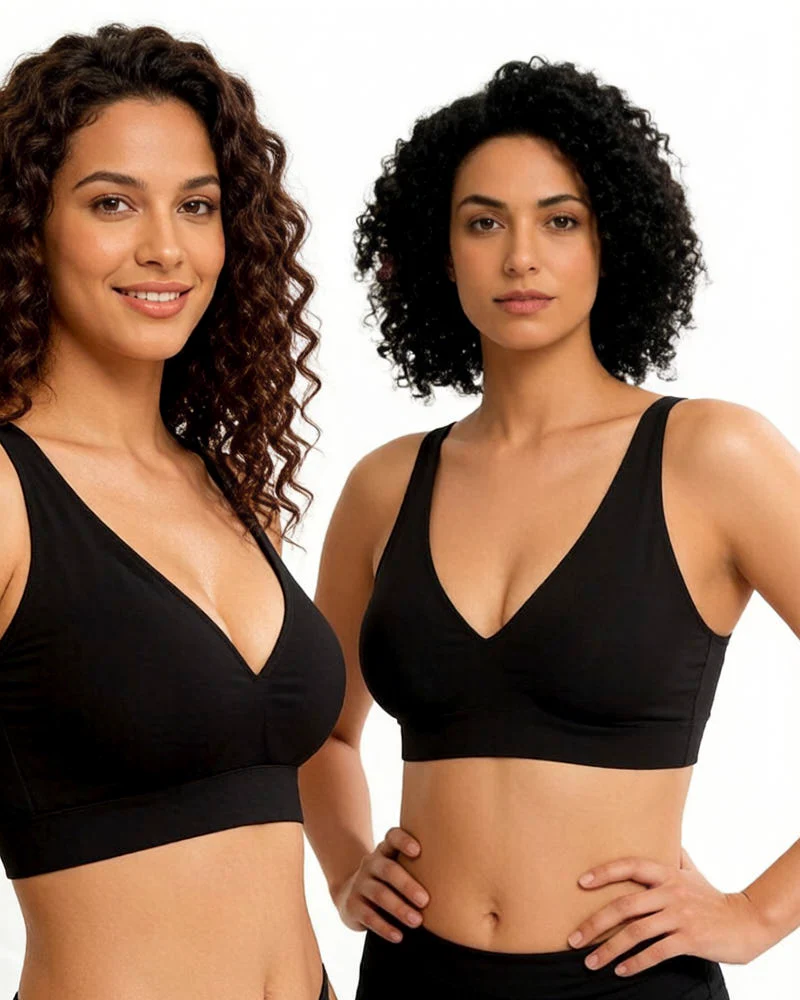 Deep V Seamless Wireless Push Up Bras for Women - Image 11