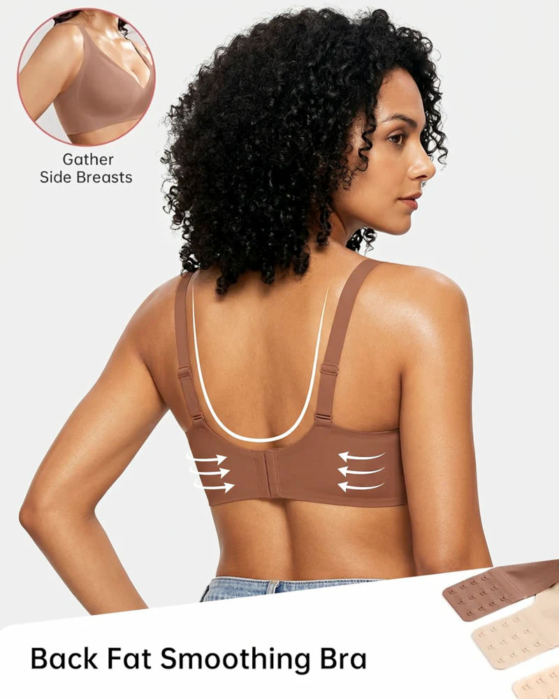Deep V Seamless Wireless Push Up Bras for Women - Image 3