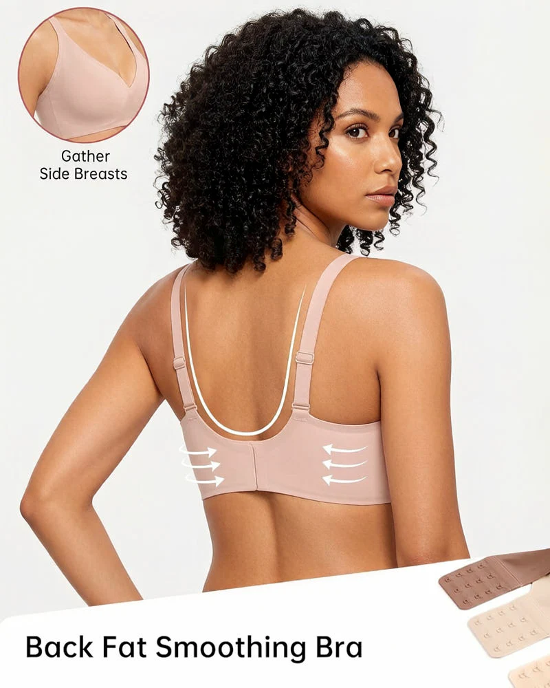 Deep V Seamless Wireless Push Up Bras for Women - Image 7