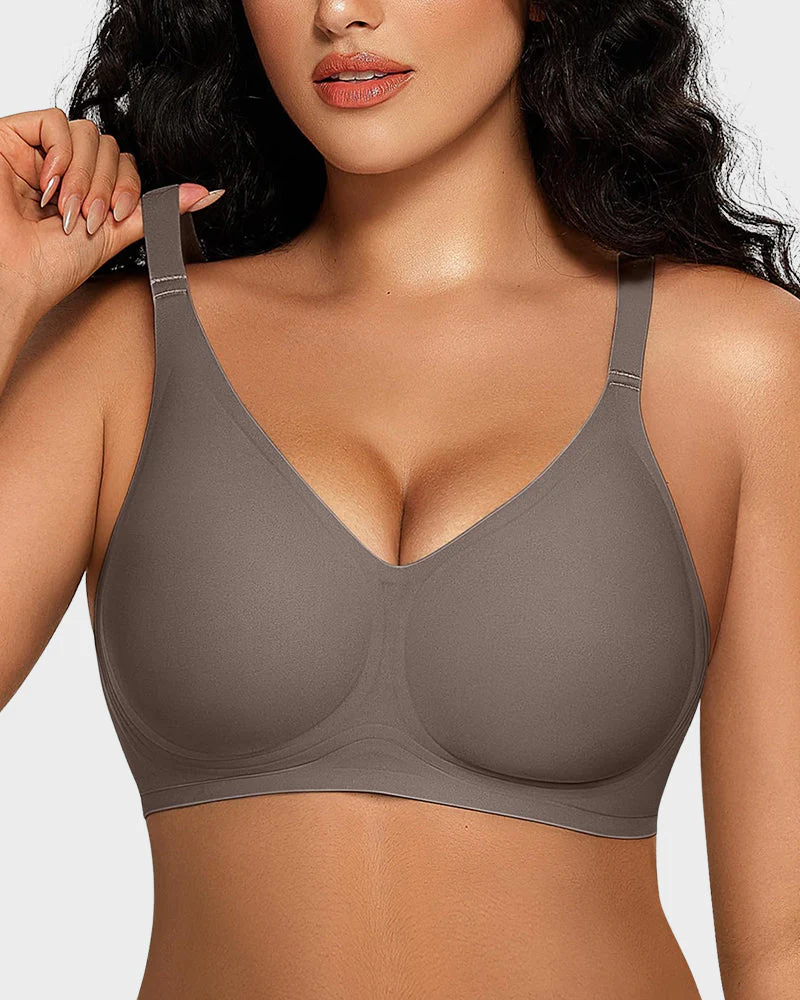 Seamless Deep V Push-Up Wireless Bra For Women - Image 3